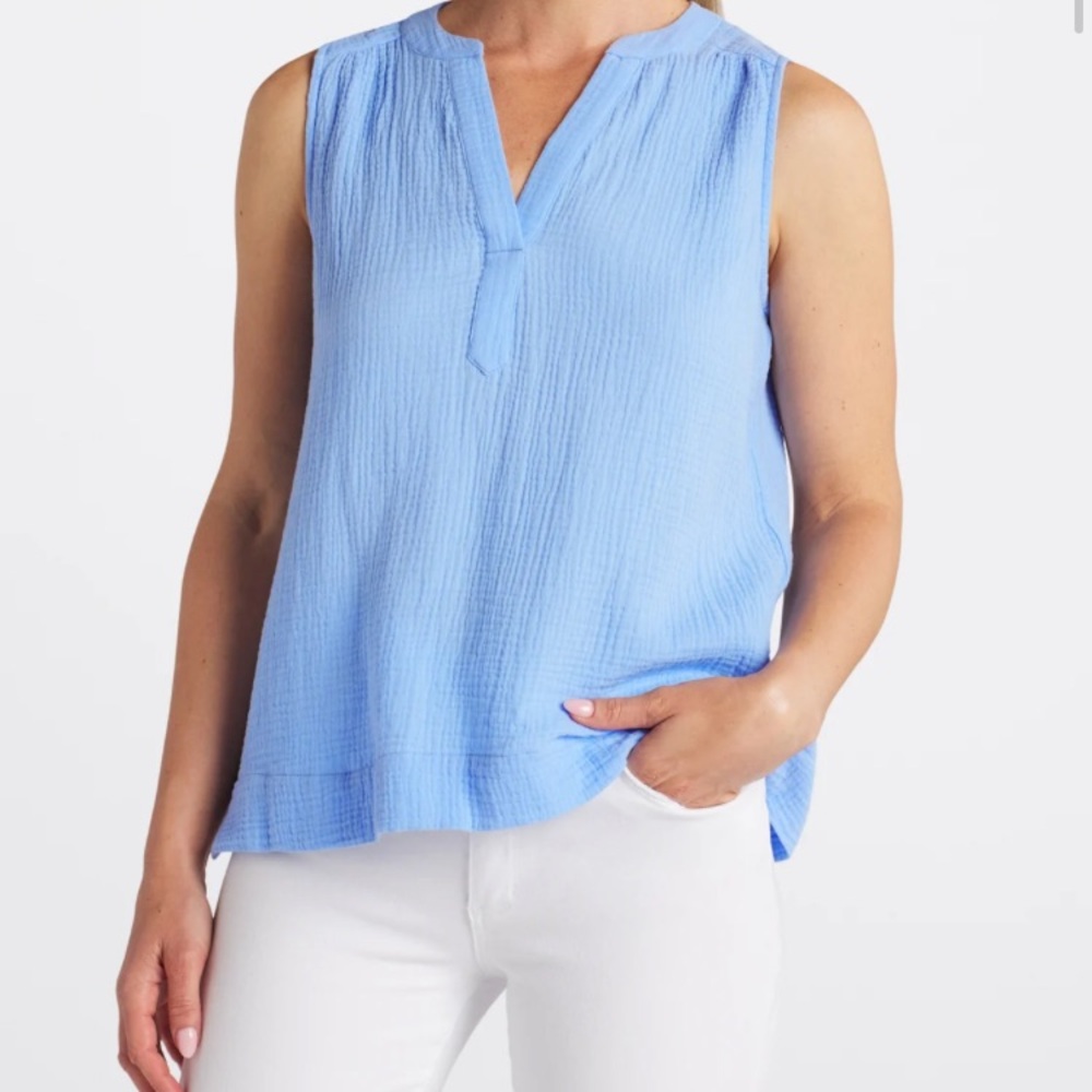 NWT Beacon Riley Relaxed Blouse 100% cotton